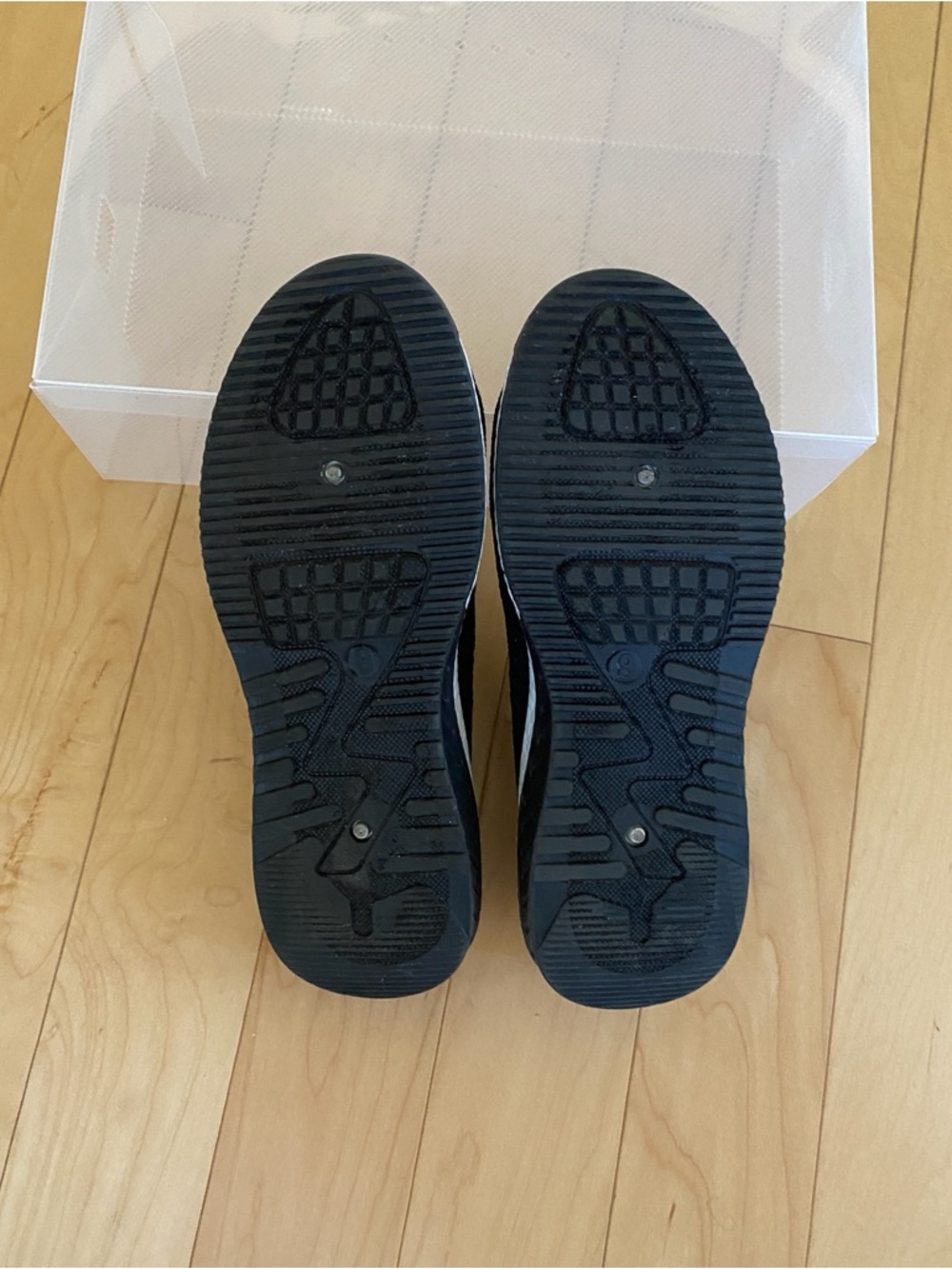 Danskin Black Slip-On Knit Sneakers with White Midsole - Picture 4 of 7